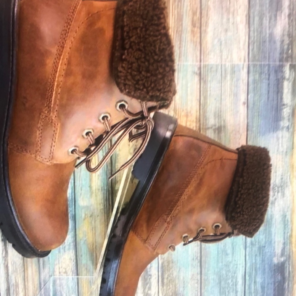 Earth shoes women’s brown leather ankle boots size 6